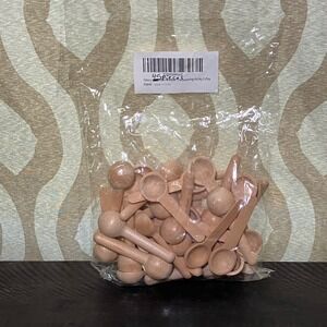 45 Pieces Mini Wooden Spoons for Seasoning Honey Coffee Bath Salts Spices Crafts